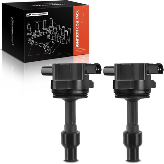 A-Premium Engine Ignition Coil Pack Compatible with Volvo S40 2000-2004, V40 2000-2004, L4 1.9L Turbocharged FWD, 2-PC Set