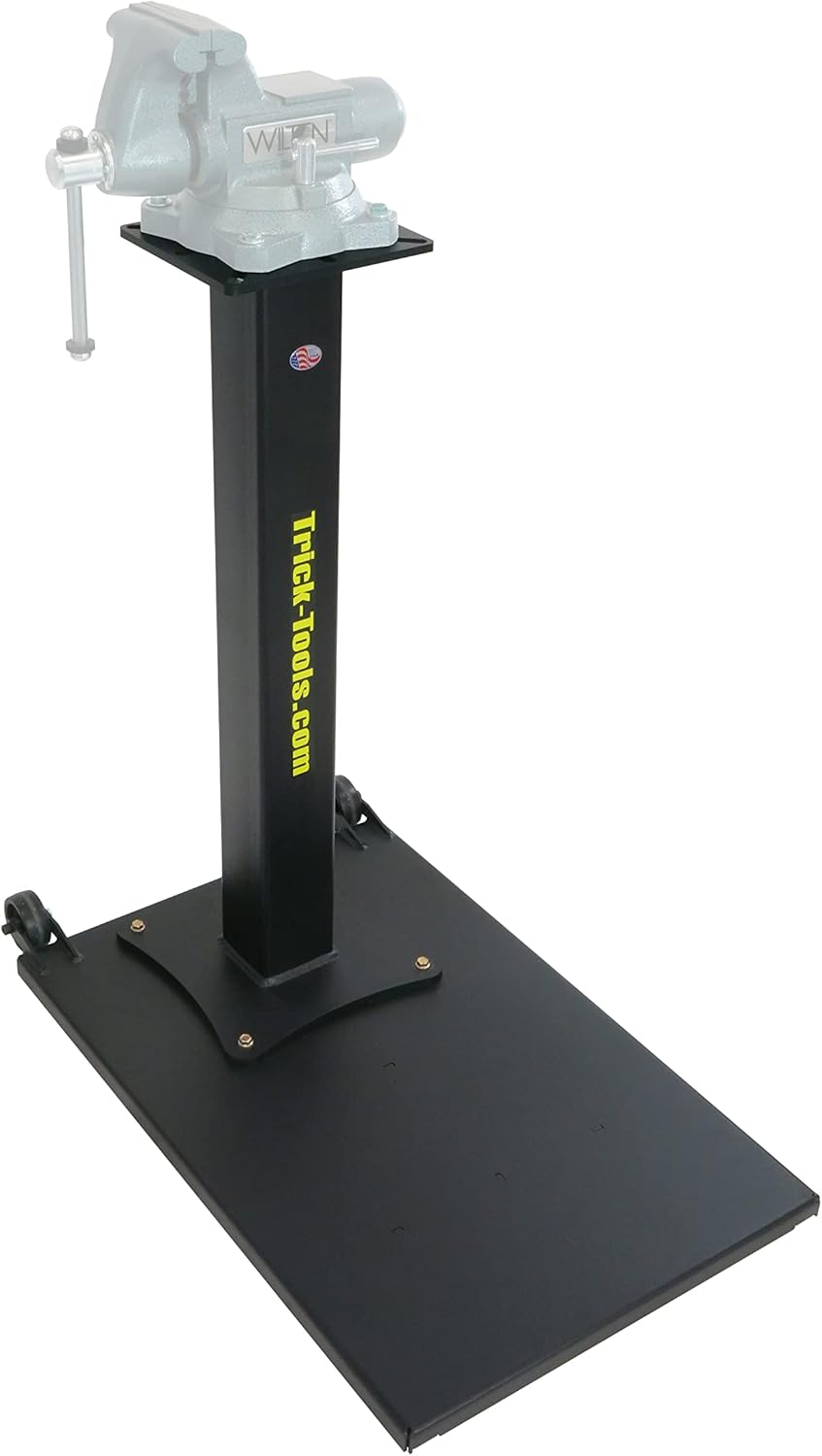 Trick-Tools Versa-Mount Heavy-Duty Mobile Vise and Grinder Floor Pedestal, Made in the USA