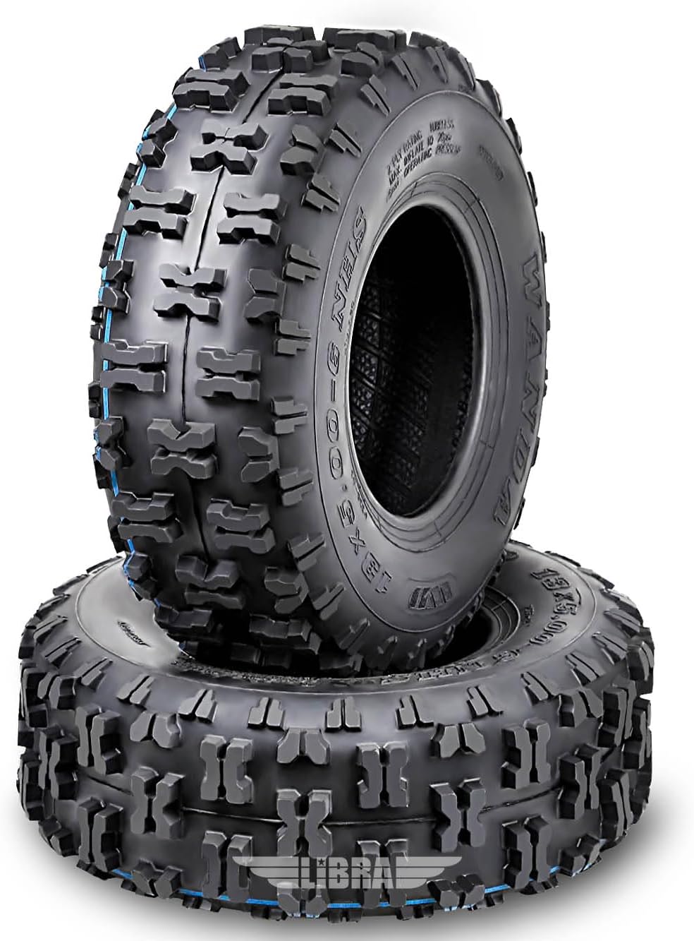 WANDA Set of 2 Go Cart ATV tires 13X5-6 13x5x6 2PR
