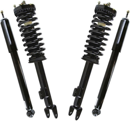 AutoShack Front Complete Strut & Coil Spring Assembly with Rear Shock Absorbers Set for Dodge Charger Magnum Chrysler 300 V8 RWD | Full-vehicle Suspension System Replacement Kit CST10073-KS6799