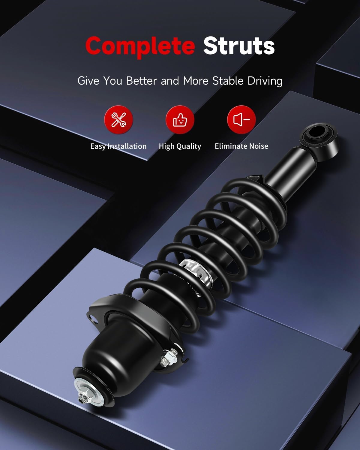 cciyu Struts Spring Assembly for 2014-2019 Toyota Corolla, Rear Struts, 172991L 172991R