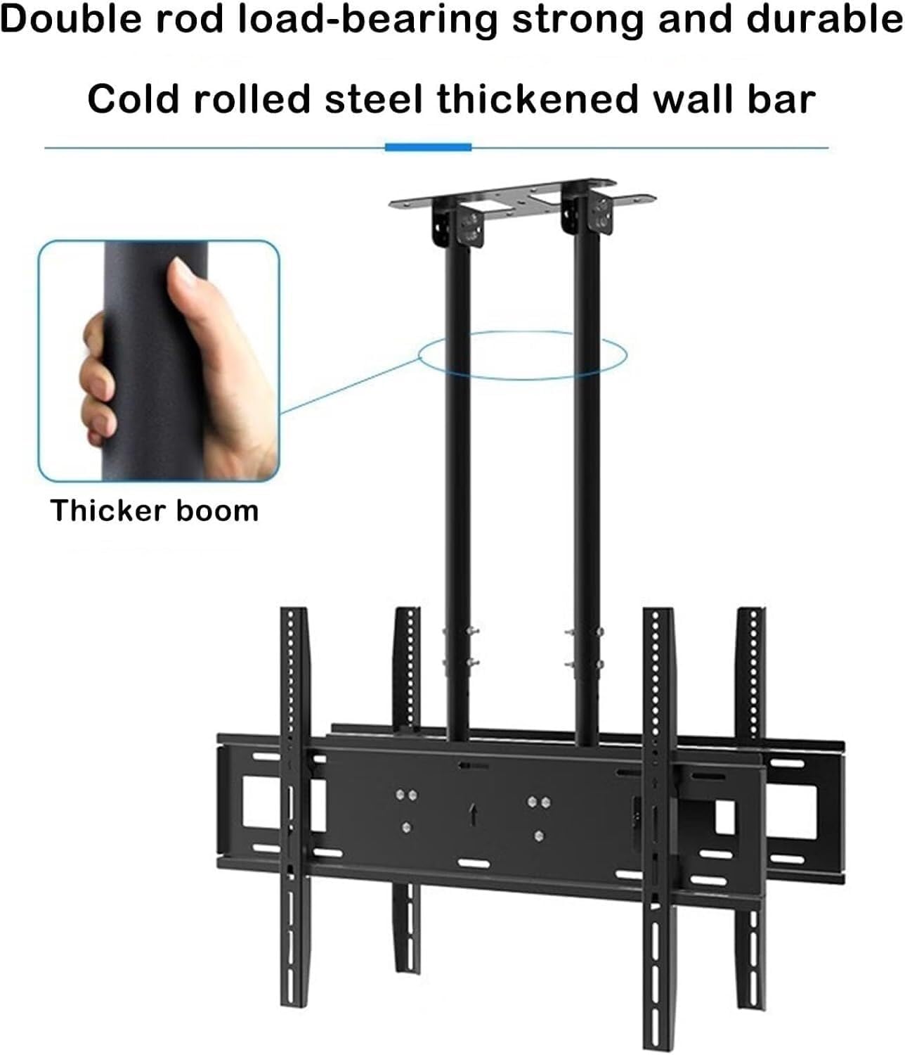 TV Mount Stands Adjustable Ceiling TV Mount Bracket - Dual Sided Ceiling TV Bracket, Hanging Ceiling Teles Height Adjustment Wall Brackets