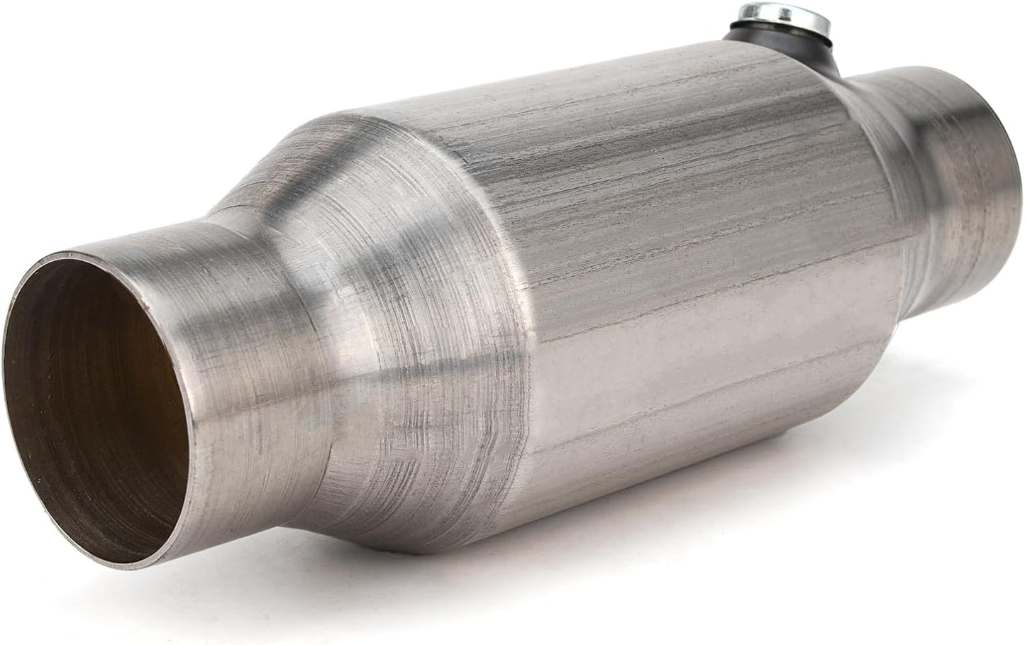 2.5 Inch Inlet/Outlet Universal High Flow Front Catalytic Converter Direct-Fit with O2 Port(EPA Compliant)