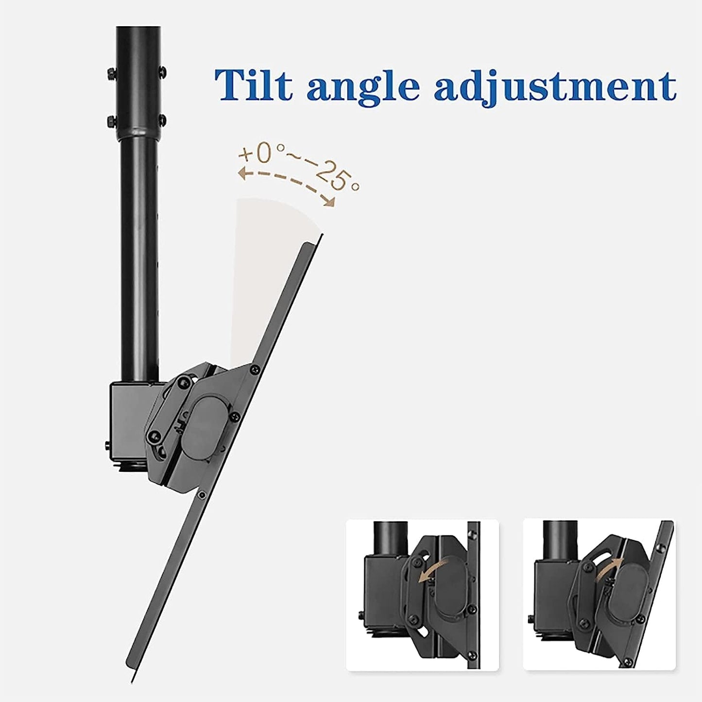 TV Ceiling Mount, 360° Rotation Swivel Tilt Full Motion Bracket, Fits 32-72/37-80 Inch Flat Screen, Max Loading Up to 110 Lbs TV Mount TV Stand (80inch)