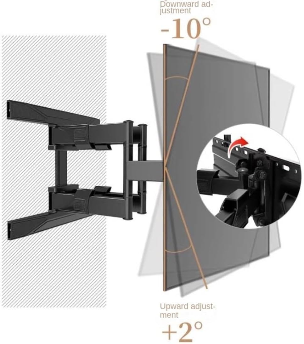 TV Mounts,TV Stand TV Bracket Wall Mount TV Bracket for 40-70 Inch TVs, Adjustable Height Telescoping Tilt and Swivel TV Stand Holds Up to 110Lbs TV Mount Stand for Living Room Bed