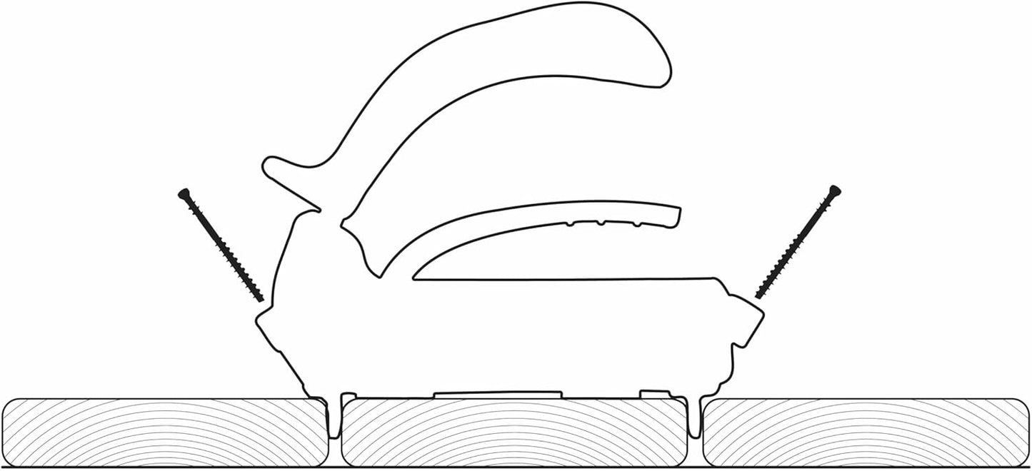 CAMO Marksman Pro Kit, Deck Tool, 1750 Edge Screws & Bits, Edge Fastening Installation, 3/16" Spacing, Fits 5-1/4-5-3/4" Composite Decking