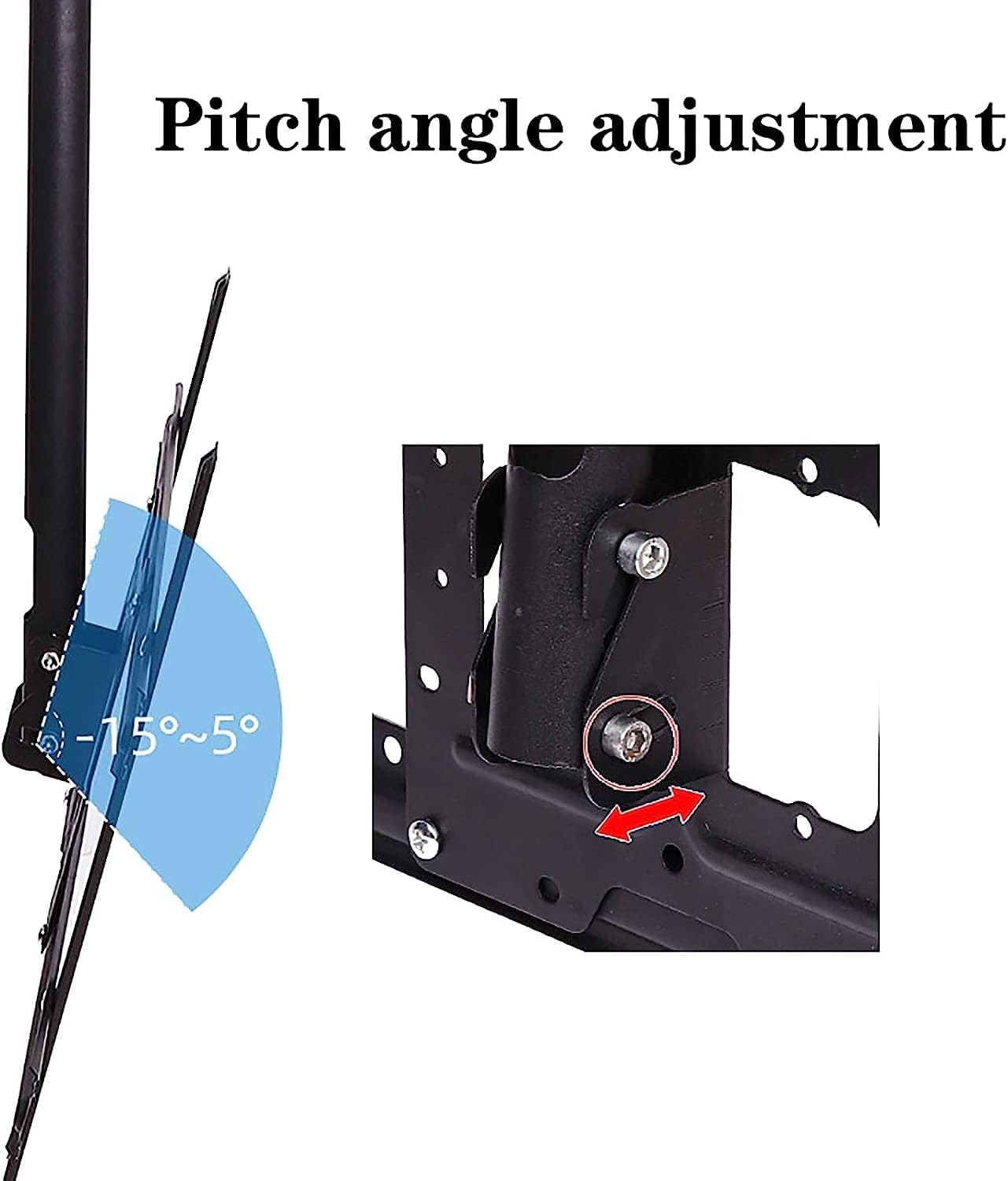 TV Stand TV Unit, Ceiling TV Mount, Teles Height Adjustment Ceiling for 32-59 Inch Flat and Curved TVs Up to 68kg TV Mount TV Stand