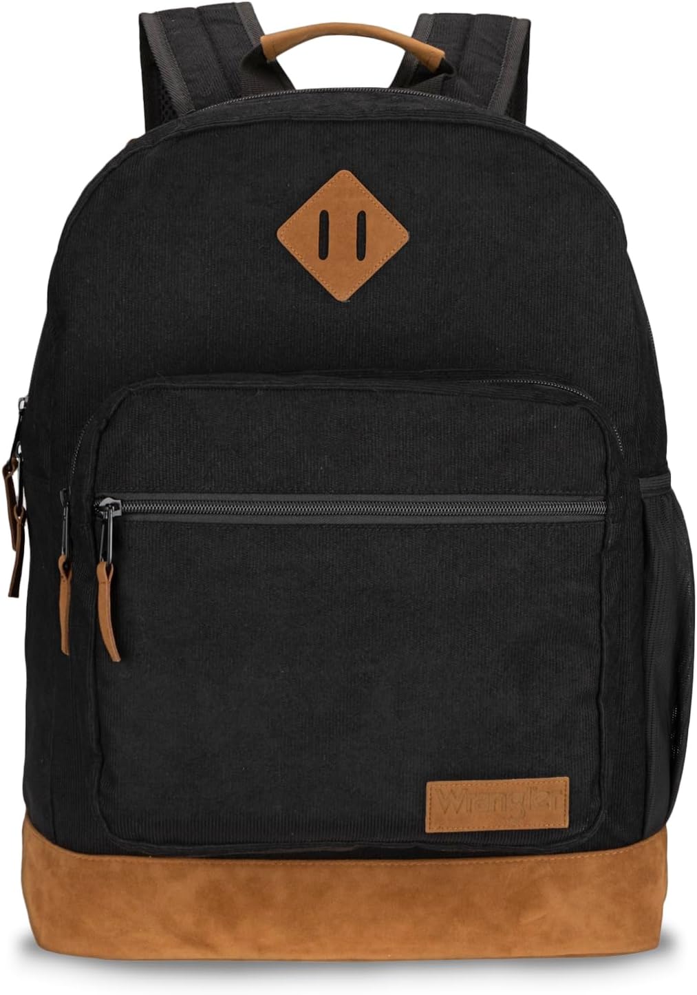 Wrangler Yellowstone Sturdy Backpack for Travel Classic Logo Water Resistant Casual Daypack for Travel with Padded Laptop Notebook Sleeve (New Retro)