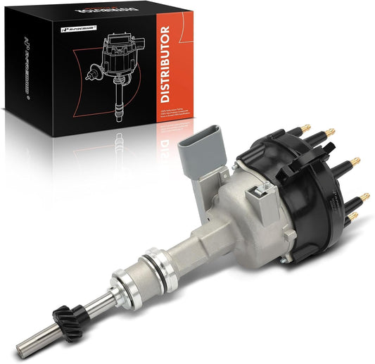 A-Premium Ignition Distributor with Cap and Rotor Compatible with Ford F-150 F-250 F-350 1988-1991, Bronco, E-150 E-250 E-350 Econoline, E-150 E-250 E-350 Econoline Club Wagon, 5.8L