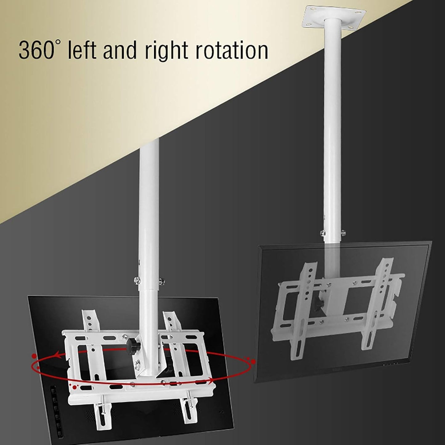 TV Stand,Tv Wall Mount Ceiling TV Mount Bracket, rt 77 Lbs, Fits 32 to 55
