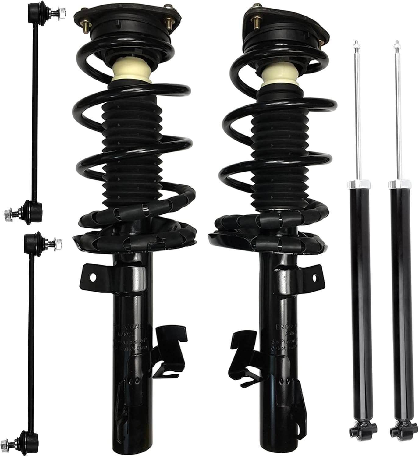 SCITOO Struts Shock suspension kit for 2004 2005 2006 2007 2008 2009 for Mazda 3,2006 2007 2008 2009 2010 for Mazda 5 Complete Struts Assembly shock absorber Stabilizer Bar Link Kit 6 Pcs