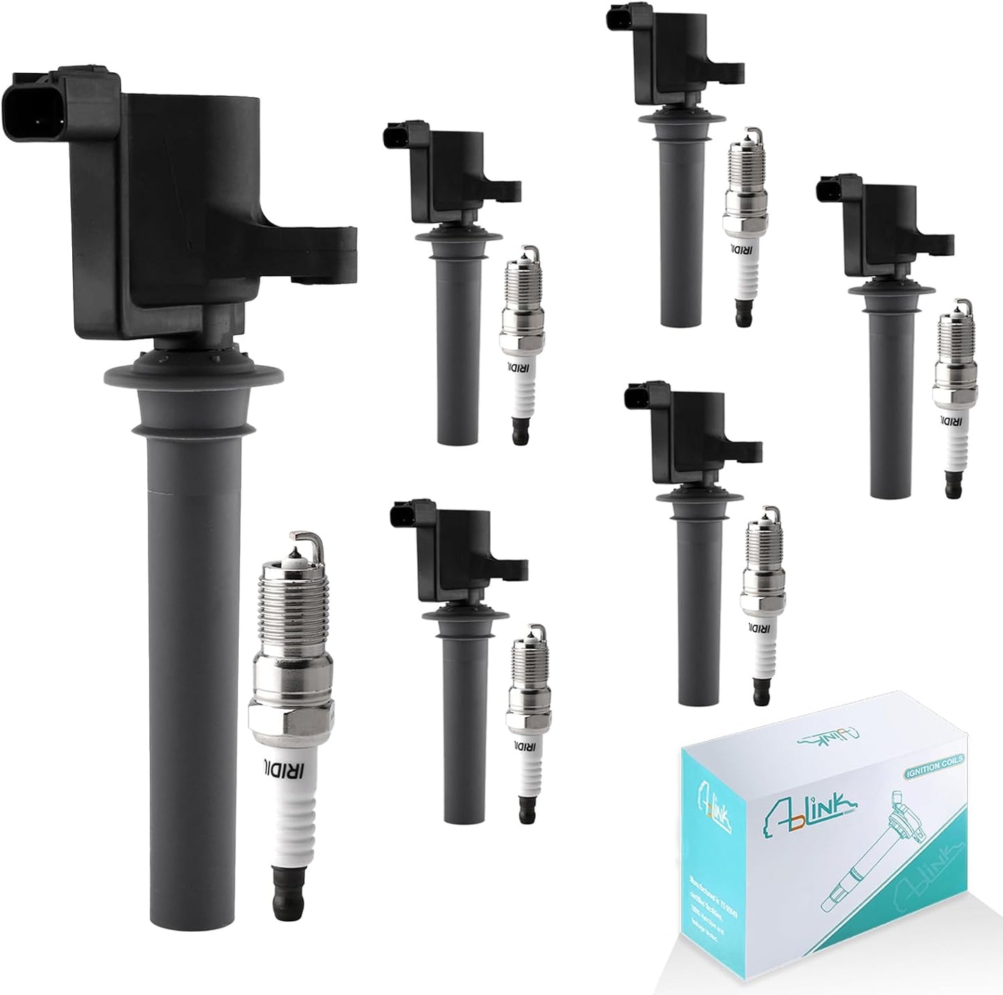 UF270 Set of 8 Ignition Coil Pack 3.7L 3.9L 4.7L For Jeep Commander Grand Cherokee Liberty,for Dodge Ram 1500 Dakota Durango Nitro,Chrysler Aspen,Mitsubishi Raider V6 V8 UF297 UF399