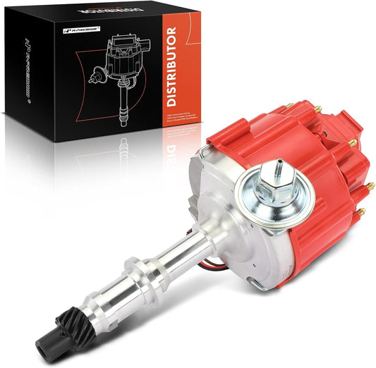 A-Premium Ignition Distributor with Cap and Rotor Compatible with Pontiac Firebird 1967-1977, Grand Am 1973-1975, Grand Prix 1962-1977, GTO 1964-1973, LeMans 1963-1977, Tempest 1963-1970, Bonneville