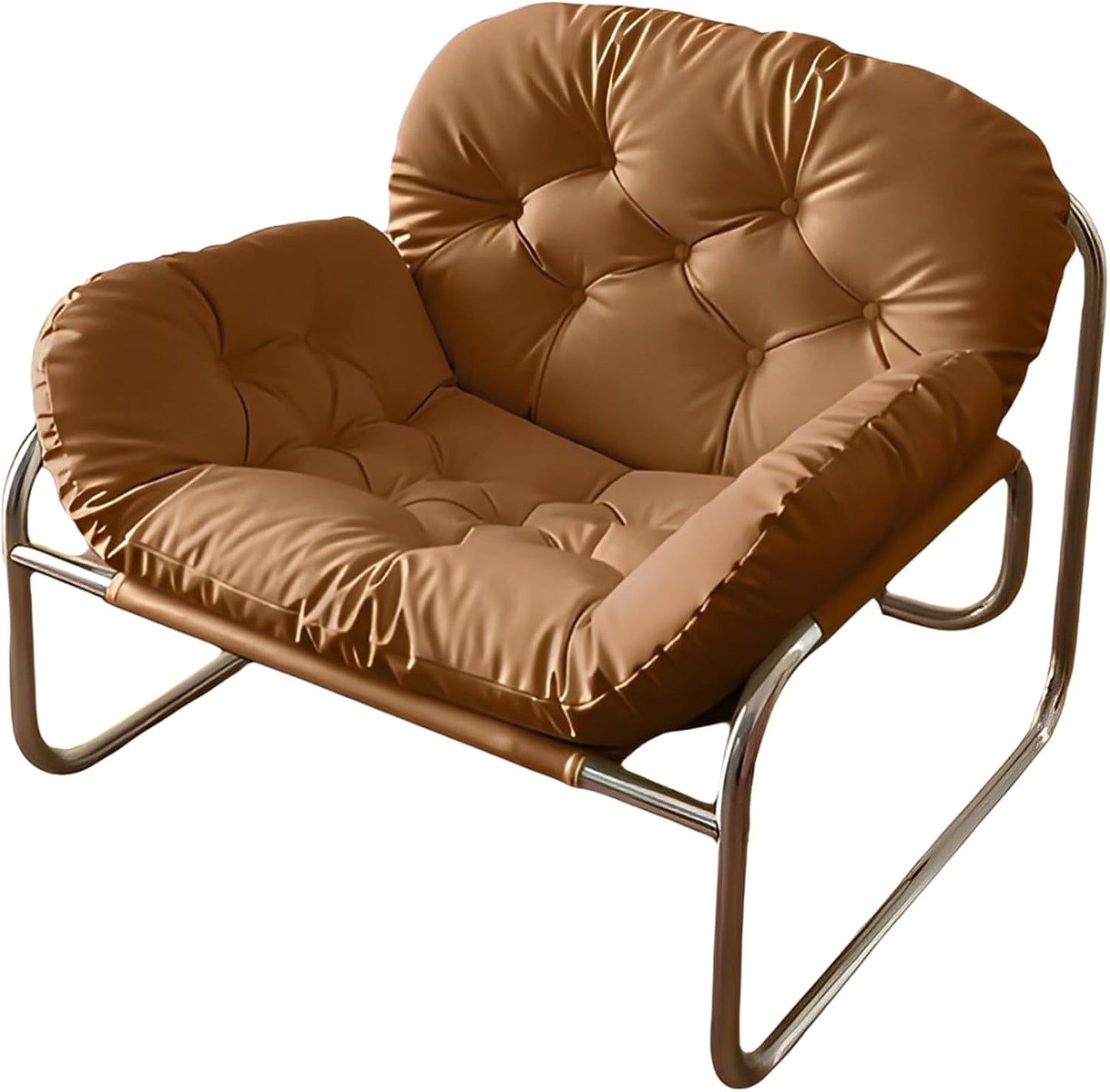 Thick Cushioned Recliner Sofa, Lazy Chair with Upholstery and Footrest, for Living Room, Bedroom, Dorm Black B