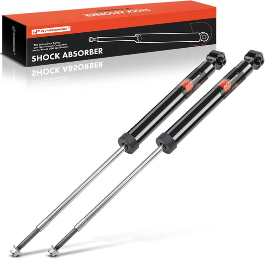 A-Premium Rear Suspension Shock Absorber Compatible with Chevy Aveo 2004-2011, Aveo5 2007-2011 &amp; Pontiac G3 2009-2010, Wave 2005-2008, 2-PC Set
