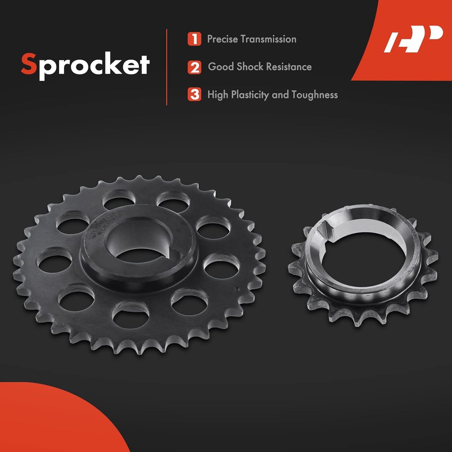 A-Premium Engine Timing Chain Kit W/Sprocket & Guide Rail [fits SOHC, 4Cyl 2.4L] Compatible with Toyota 4Runner 1985-1995, Pickup 1985-1995, Celica 1985, Replace# 1350635030, 1356238010, 1356138010