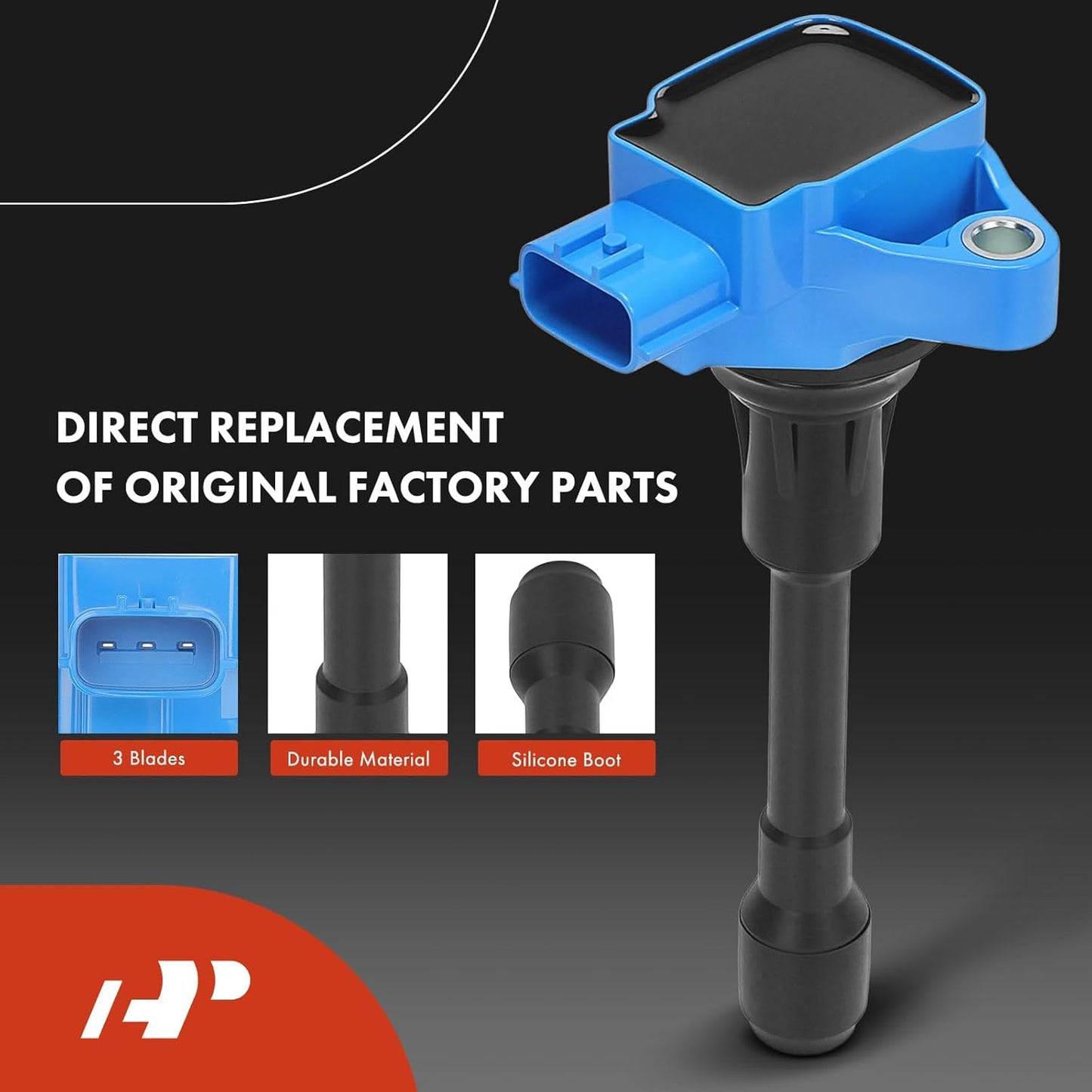 A-Premium (Blue) Set of 16 Ignition Coil Pack and Iridium Spark Plugs Compatible with Nissan Armada 2017-2020/2022 & Infiniti QX80 2011-2013, QX56 2014-2023, 5.6L