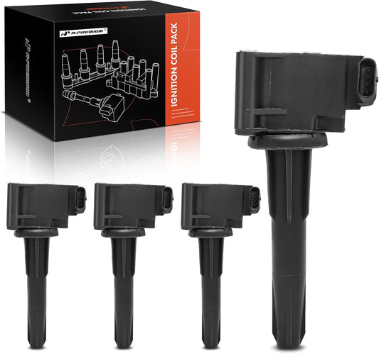 A-Premium Engine Ignition Coil Pack Compatible with GMC Acadia 2020-2021 & Chevrolet Blazer 2020-2021 & Cadillac XT4 2019-2021, CT6 2019, CT5 2020-2021, CT4 2020-2021, 2.0L, 4-PC Set