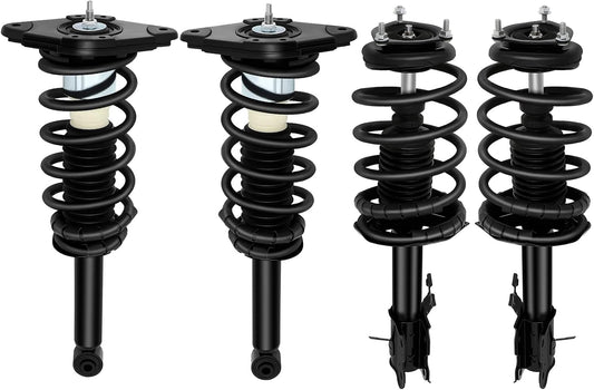 AUTOMUTO Struts Spring Assembly Front and Rear Pair Shock Absorber Fit for 2002-2006 for Nissan Sentra - 172106 172105 171312