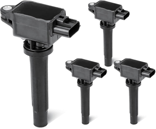 Set of 4 Ignition Coil Pack 2.2L 2.5L Compatible with 2012-2020 Mazda 3, 2016-2019 CX-5, 2014 Mazda 6, 2019 CX-5, 2016-2018 MX-5 Miata Replace UF656 5C1894 C1837 GN10625
