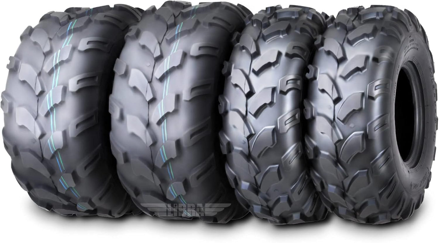 WANDA Set 4 ATV Go Kart tires 145/70-6 145X70X6 & 18X9.5-8 18X9.5X8 4PR
