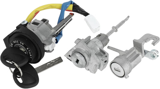 1 Set Ignition Lock Cylinder for Kia Optima 2016-2020 Front Door Lock Cylinder No.81991-35240 Silver Tone Metal