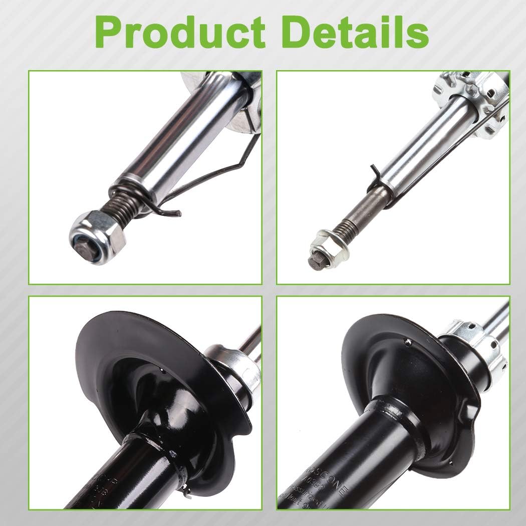 SCITOO Full Set Shocks, Shocks Absorbers and Struts Fits 99-14 for Chevy Silverado 1500,01 02 04 06 08 10-14 for Chevy Silverado 2500,01 03 05 06 07 08 09 11 12 13 for Chevy Silverado 3500