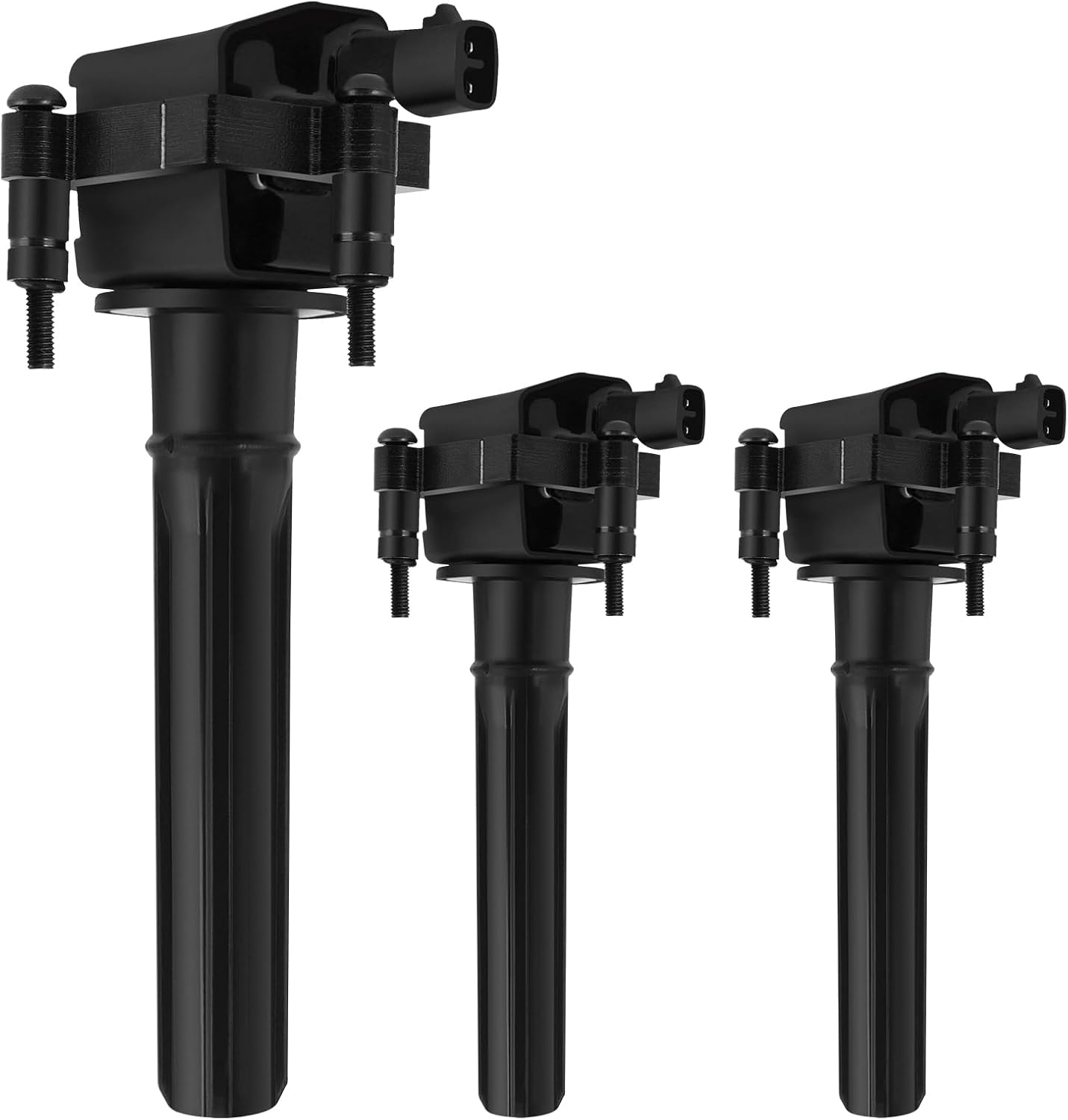 SCITOO ignition coils 4+Spark Plugs 4 4pcs Replacement for P-assat 1.8L 2001-2005,for J-etta 1.8L 2001 2002 2003 2004 2005,for A-udi A4 1.8L 2001-2007 Replace UF411 UF-437, UF-580, CO044