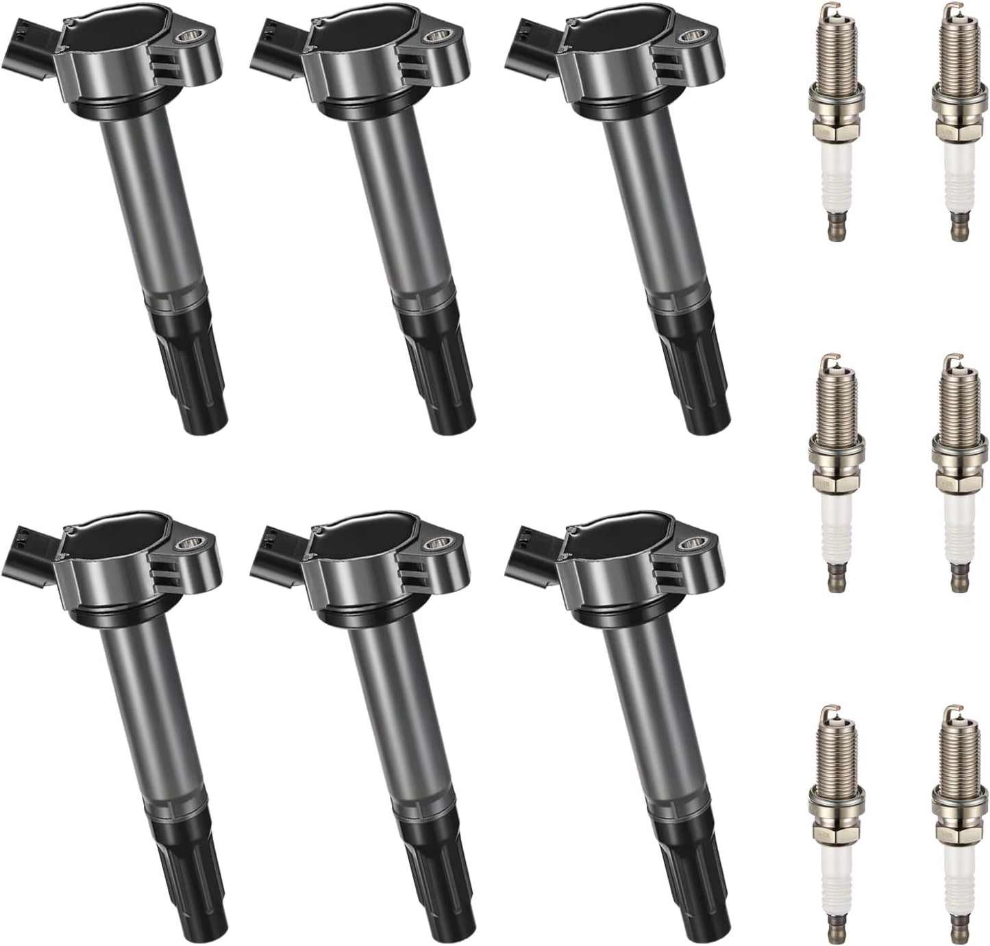 BDFHYK Ignition Coil UF487 Compatible with Lexus ES350 2007-2015 Lexus IS250 IS350 Lexus RX350 Toyota Avalon Camry Toyota RAV4 Sienna Toyota Coil Pack Coil for Lexus Lotus Evora 3.5L Set of 6