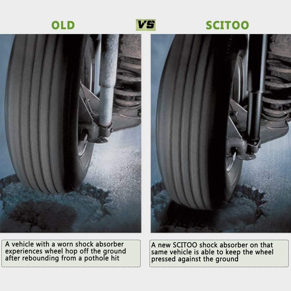 SCITOO Full Set Shocks for ES300, Shocks Absorbers and Struts Fits 1992 1993 1994 for Lexus ES300,1992 1993 1994 for Toyota Camry Amortiguadores