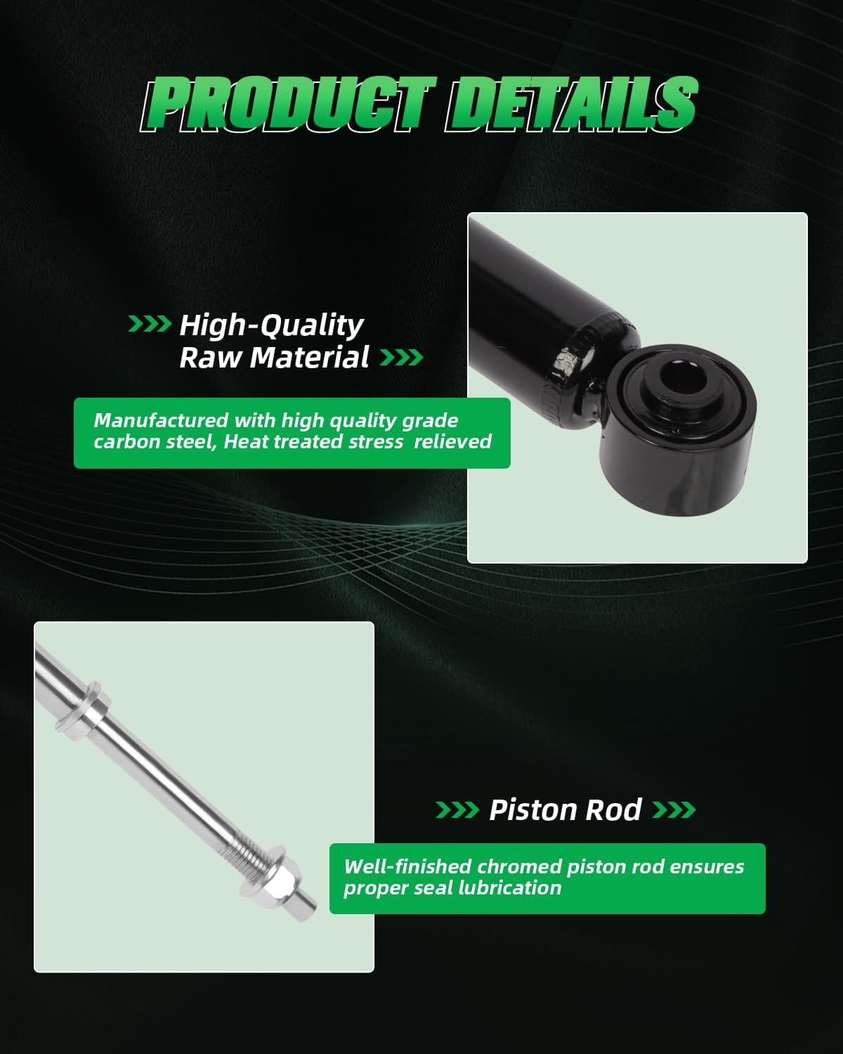 SCITOO Front and Rear Shock Absorbers Struts Compatible with 1995-1998 for Nissan for 200SX, 1995-1999 for Nissan for Sentra, Replace 333219 71968 333220 341194 71278 Automotive Shocks 4PCS
