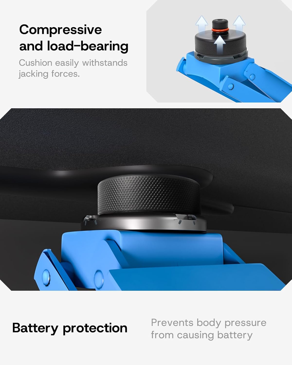 2025 Upgrade Jack Pads for Tesla Model 3/Y Accessories 2025, Wireless Universal Tire Inflator Pump Set with Built-in Tire Repair Kits for Tesla Model 3/Y/X/S [Not Fit Austin Built Model Y]