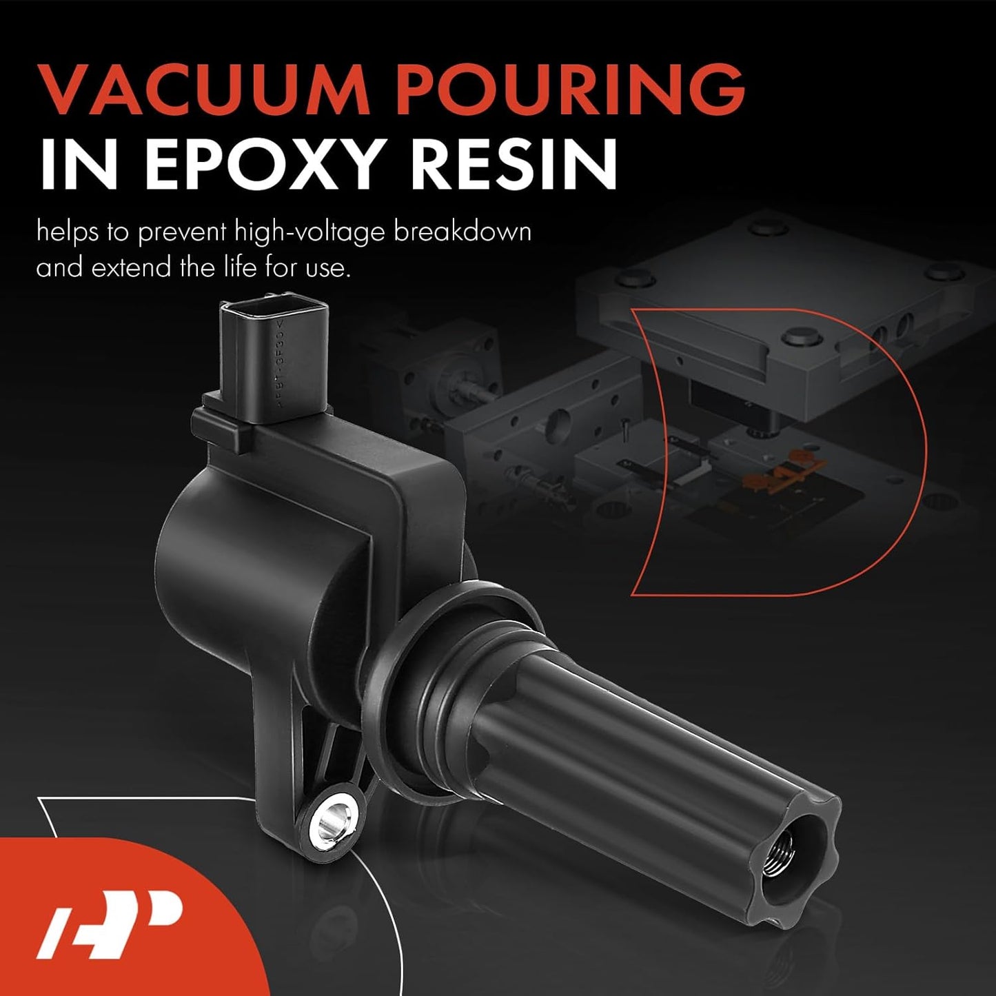 A-Premium Engine Ignition Coil Pack Compatible with Jaguar S-Type 2000-2003 & Lincoln LS 2000-2005, V6 3.0L, 6-PC Set