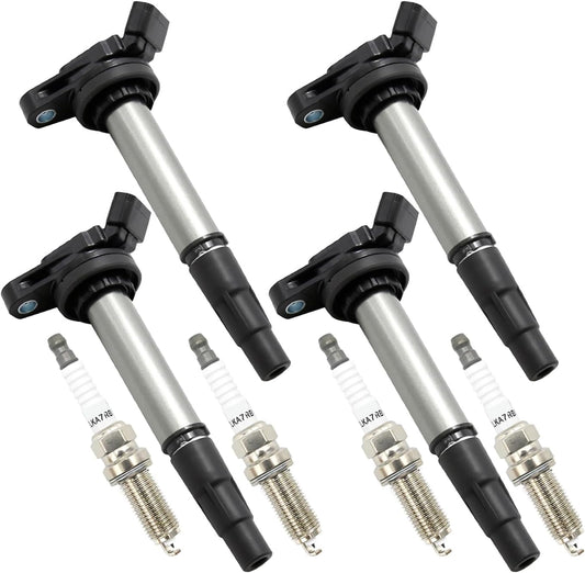 90919-02258 4Pcs Spark Plug Ignition Coil, Replacement for Toyota Corolla 1.8L L4 2009-2019 Corolla IM 1.8L L4 2017 Matrix 1.8L L4 2009-2014, Replaces UF-596 UF-619 C1714 90919-02252