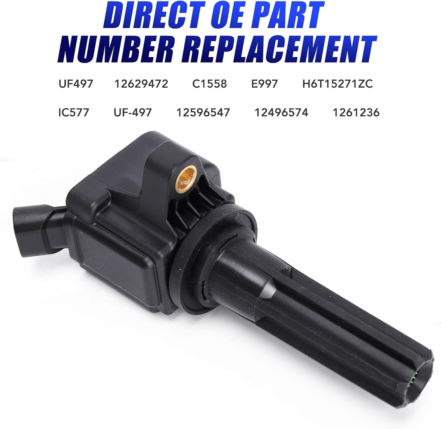 Set of 6 Ignition Coil Pack and Spark Plugs Fits for 4.2 L6 2006 2007 2008 2009 Chevy Trailblazer GMC Envoy Spark Plugs and Coils 4.2L Replaces UF497 C1558