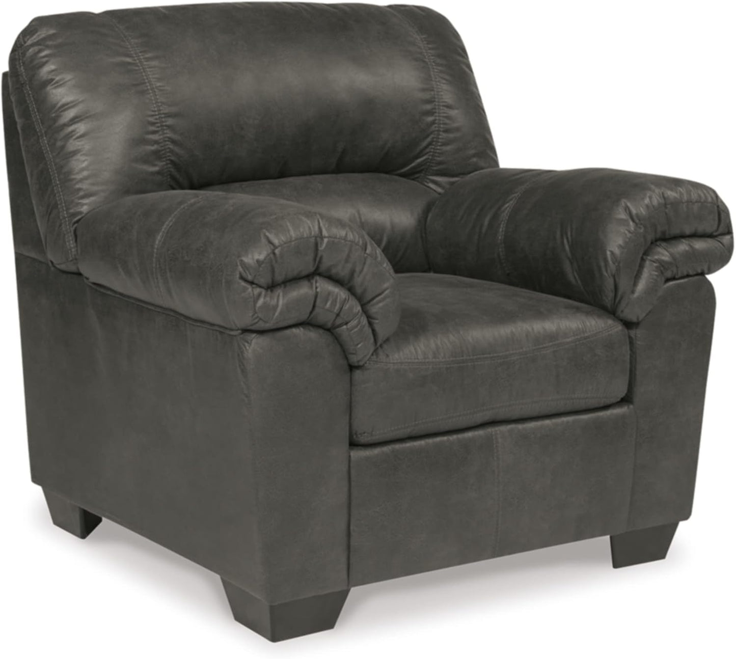 Signature Design by Ashley Bladen Faux Leather Plush Oversized Chair, Brown