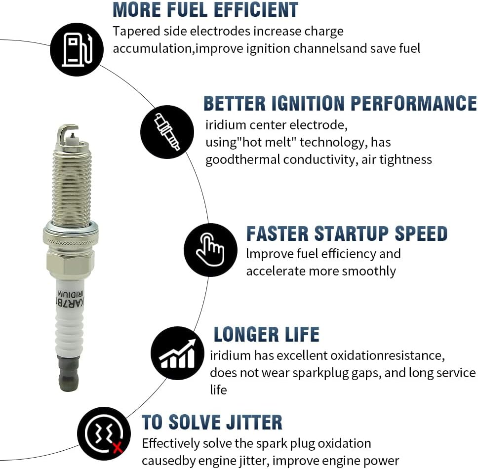 Set of 1 DG452 Ignition Coil Pack & 6PCS Spark plugs & wires Compatible with 1990-2011 Ford Ranger 3.0l, 2005-2010 Mustang Aerostar Econoline Explorer Mystique Mystique Sable Taurus Replaces FD480
