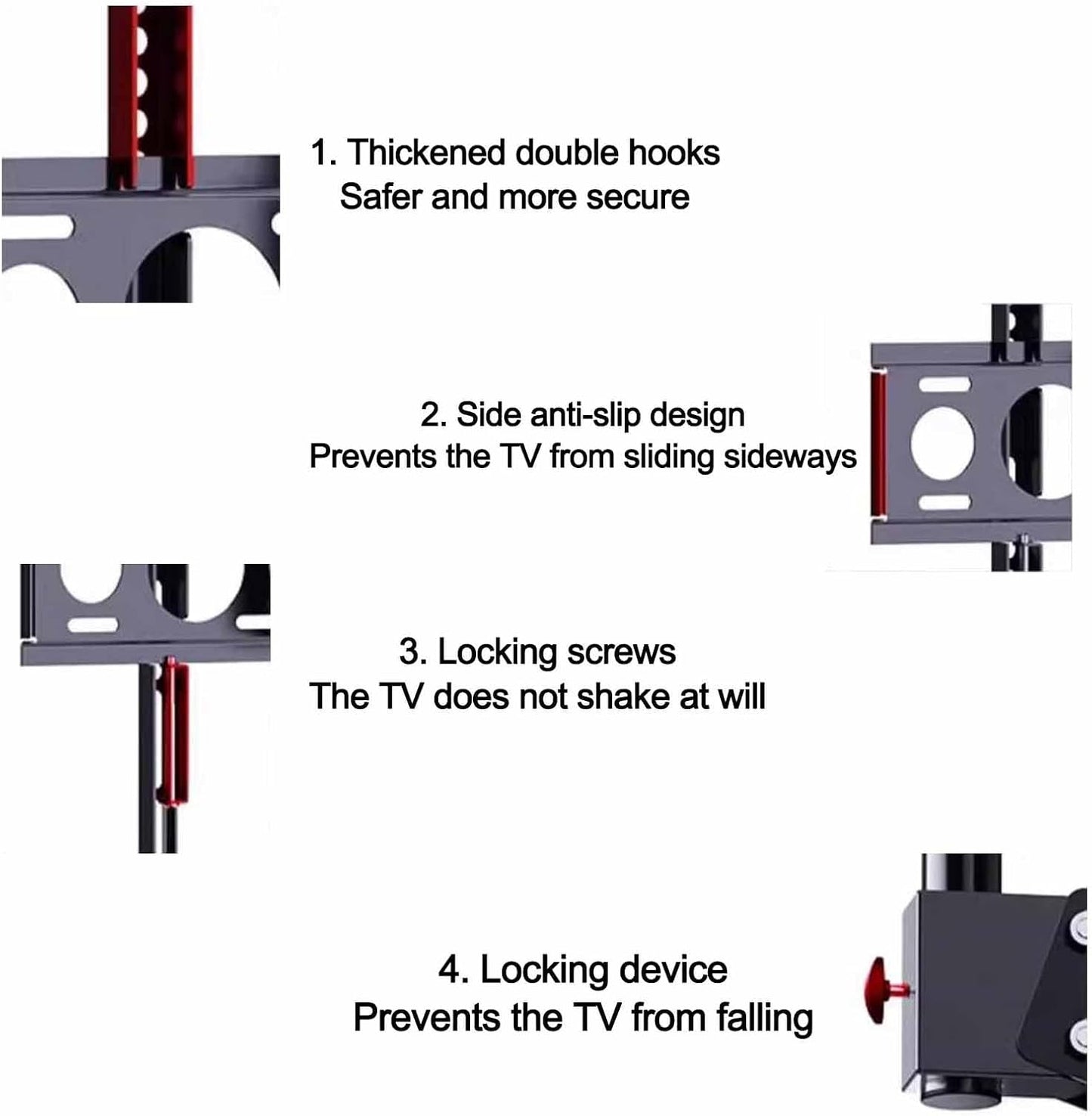 Ceiling TV Stand - Tv Wall Mount,Full Motion 360° Rotation Tilting Ceiling TV Mount Stand,Fits Most 32-55 Inch TVs Height Adjustment TV Lift Mount,Hanging TV Mount,500,3000mm