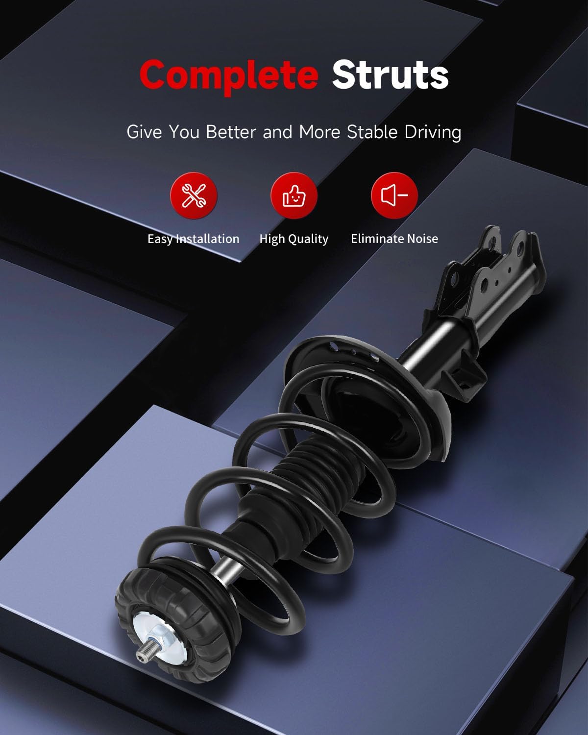 cciyu Front Complete Struts shock and Struts Fits for 2010 2011 2012 2013 2014 2015 2016 for Cadillac SRX 172909 Quick Struts Assembly -2PCS