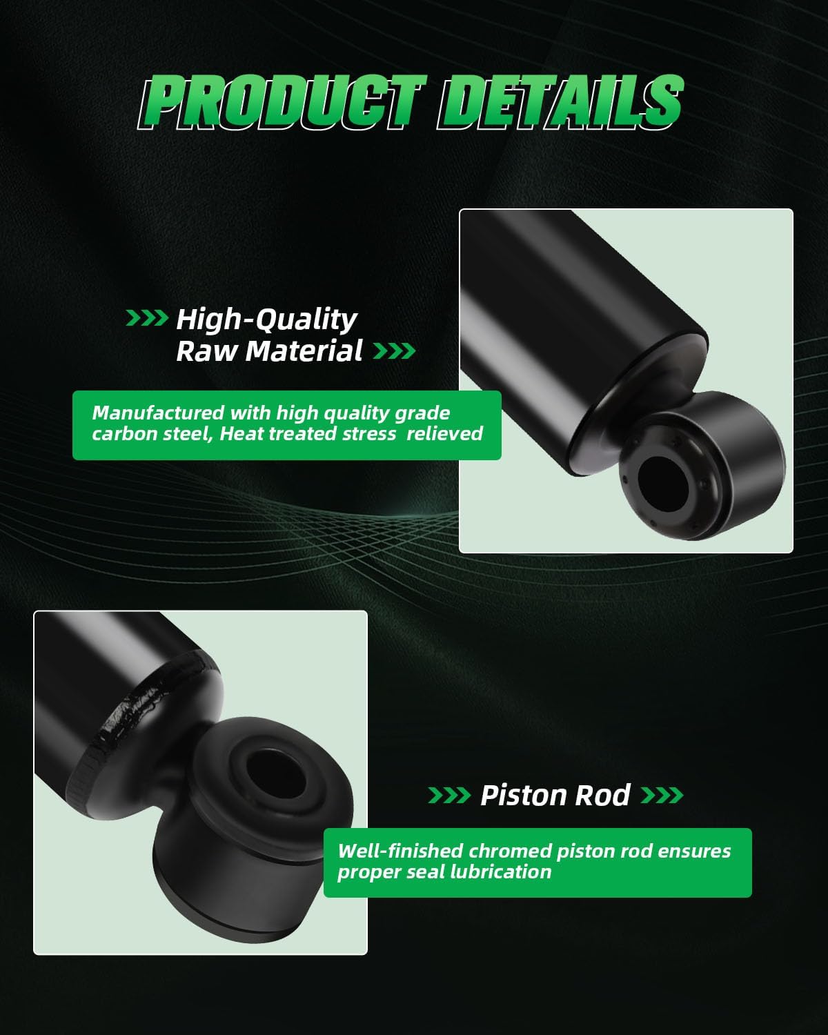 SCITOO Rear Pair Shock Absorbers Struts Compatible with 1990-1996 for Ford for F-150 1989-2011 for Ranger, 1994-2007 for Mazda for B3000 1994-2009 for B4000, Replace 344079 37014 Shocks