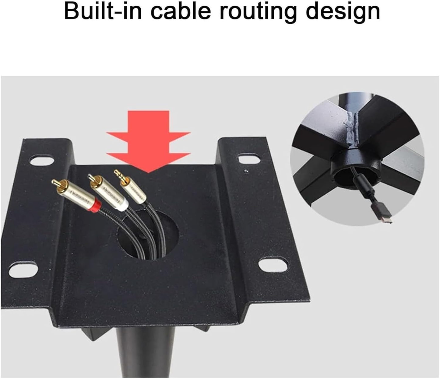 Ceiling, Ceiling TV Mount, Four Sided Ceiling TV Mount Bracket, 4 Movement Flat/Curved Screen Telescopic Height Adjustment