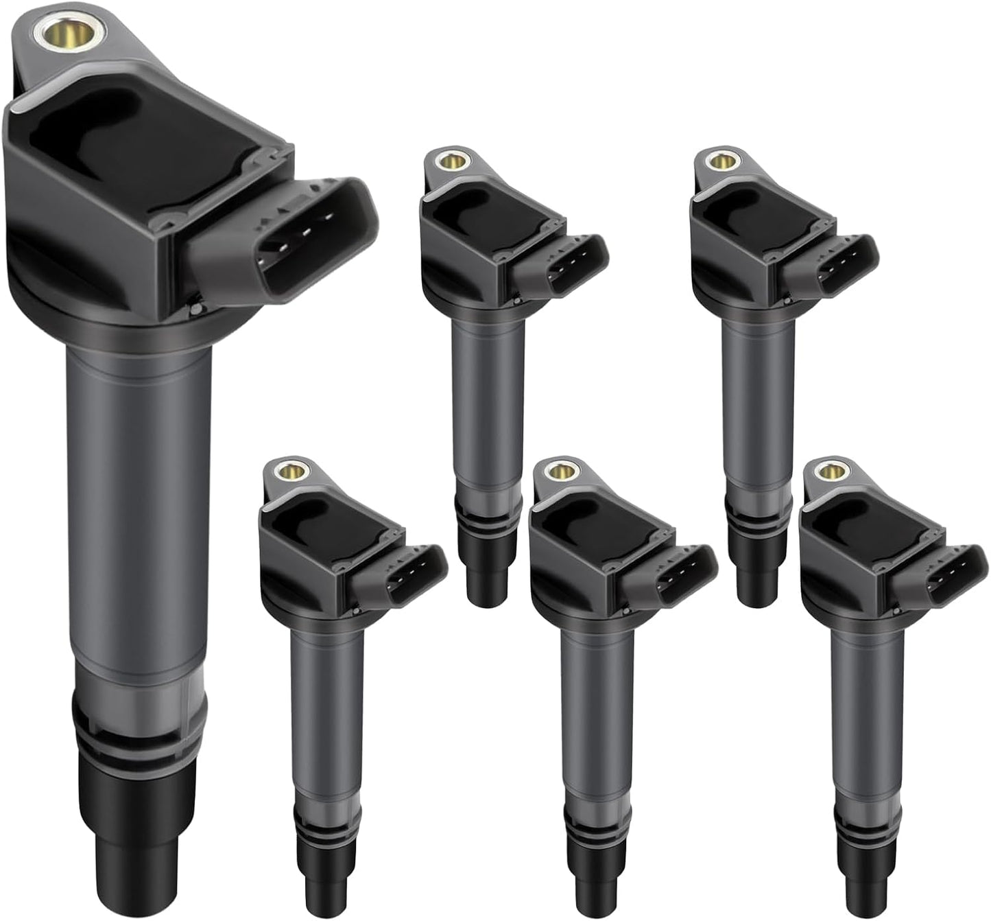 SCITOO ignition coils 4+Spark Plugs 4 4pcs Replacement for P-assat 1.8L 2001-2005,for J-etta 1.8L 2001 2002 2003 2004 2005,for A-udi A4 1.8L 2001-2007 Replace UF411 UF-437, UF-580, CO044