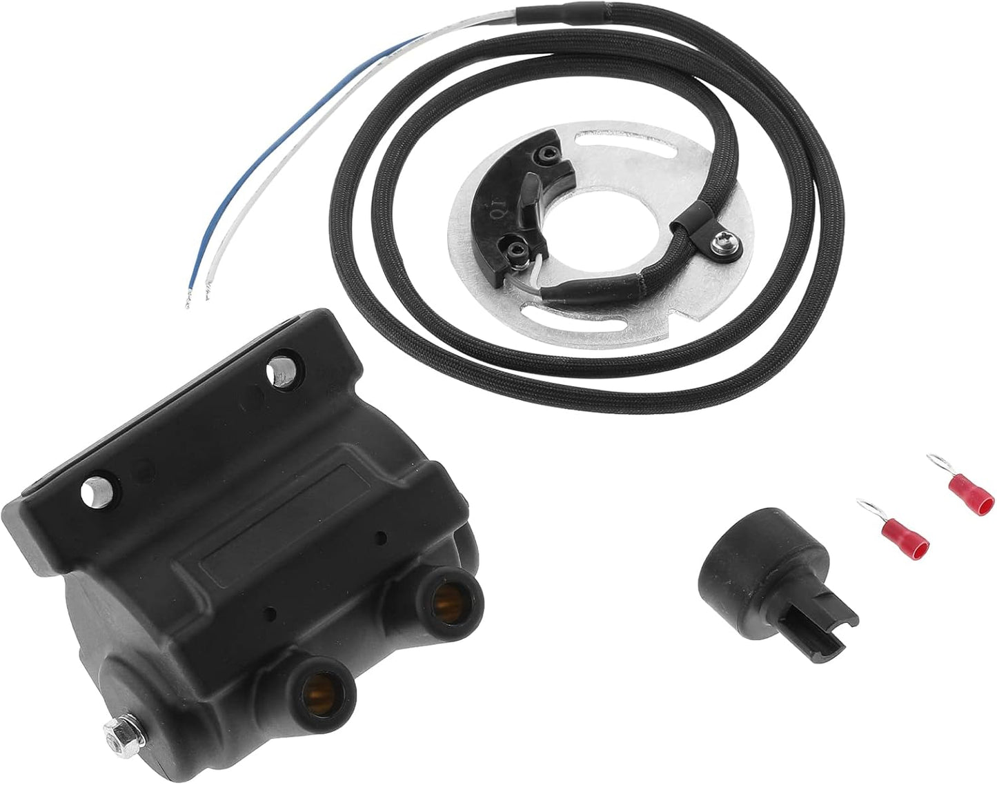 A-Premium Ignition Coil Kit Dual Fire DSK6-1 Compatible with Harley-Davidson Sportster 883 1987-2003, with Coil