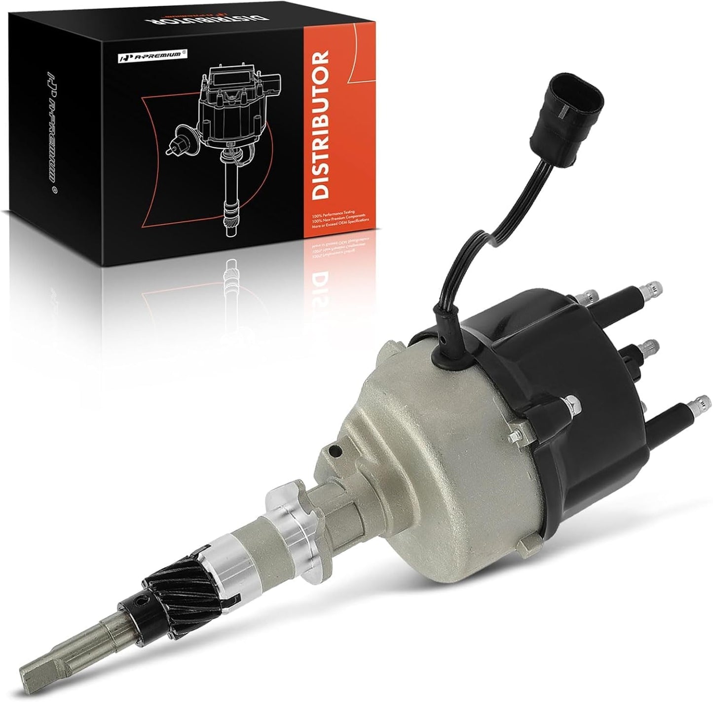 A-Premium Ignition Distributor with Cap and Rotor Compatible with Jeep Grand Cherokee, Cherokee 1994-1997, Wrangler 1994-1995 1997, 4.0L