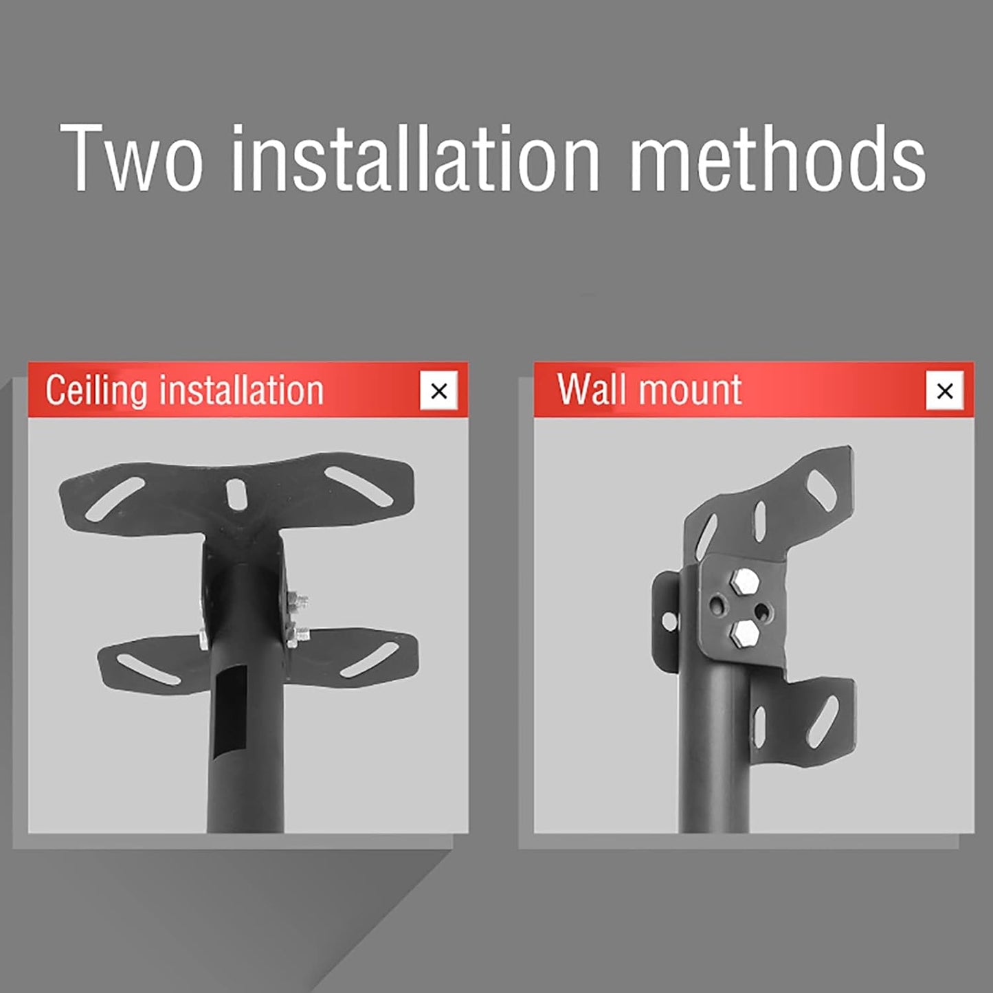 TV Stand,tv Wall Mount Ceiling TV Mount Bracket, Adjustable Height Telescoping Tilt and Swivel, Fits Most 32-55 Inch LED Sn Display