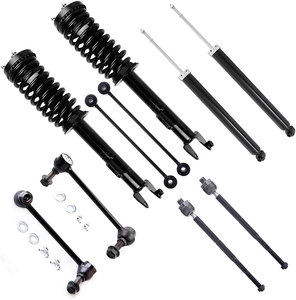 SCITOO Struts Shock suspension kit for Chrysler 300 2005-2010 struts,for Dodge Charger 2006-2010,for Dodge Magnum 2005-2008 Complete Struts Assembly shock absorber Stabilizer Bar Link Kit 12 Pcs
