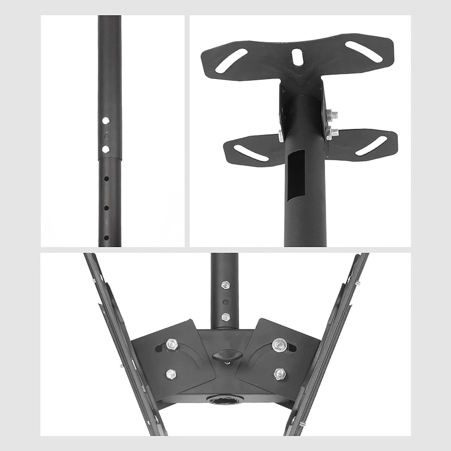2 Sided Ceiling TV Mount Bracket, Tilt and Rotatable TV Stand, Telescoping Ceiling TV Mount, for TVs 20-32 Inches, Max Weight 60lbs Per Sn