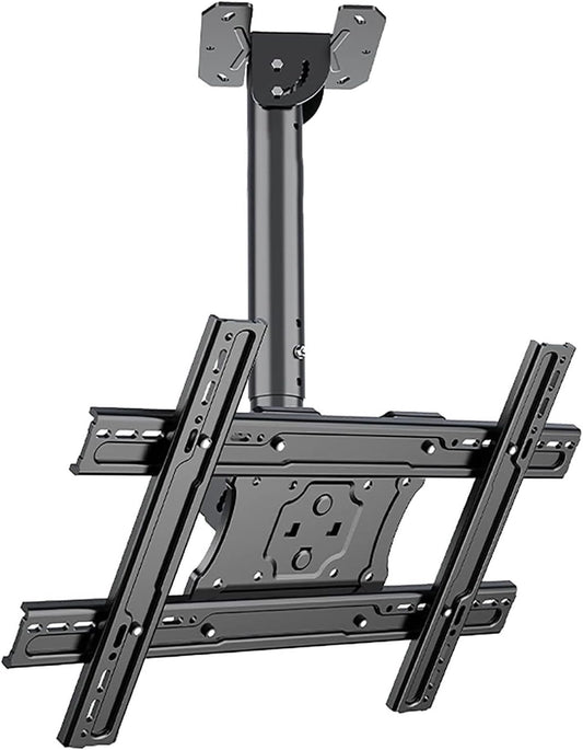 Ceiling TV Mount Wall Mount for TVs Swiveling Ceiling TV Bracket with 45° Tilt Compatible with 32 75 Inch TVs Heavy Duty Adjustable Space Saving Design