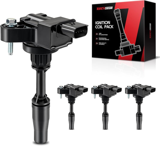 Torchbeam 4 Packs Ignition Coil UF680 Fit for Chevy Camaro Colorado Malibu Impala GMC Acadia Cadillac ATS CTS Buick Envision 2.0L 2.5L L4 Replacement for 12652405 GN10682