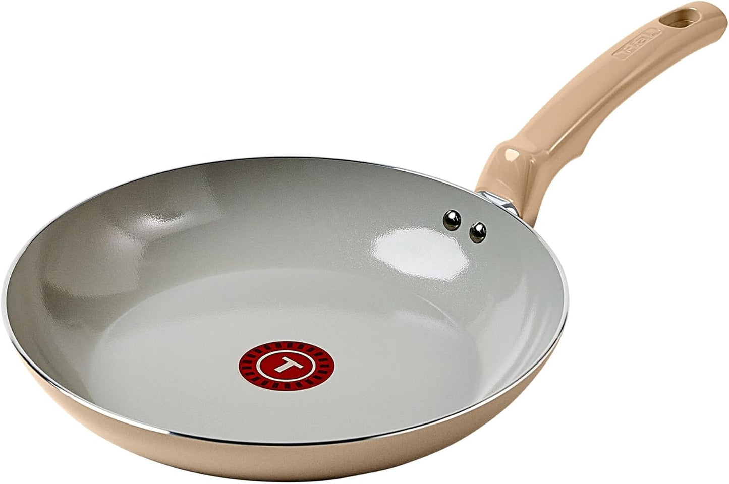 T-Fal Refresh Ceramic Nonstick Cookware Set, 12-Piece Ceramic Pots and Pans Set, Includes Stockpot, Griddle, Frying Pans, Utensils, Moon Grey